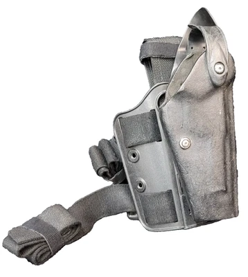Safariland 6004-73 BER-92 3206 Drop Leg Holster w/ Leg Shroud Black RH - Image 1 of 4