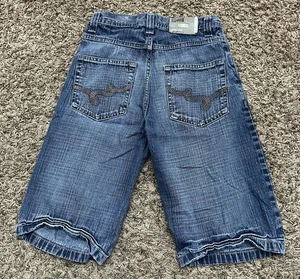 South Pole Boys Denim Shorts Size 12 Light Wash Blue Jean Y2K Skater Style - Picture 1 of 6