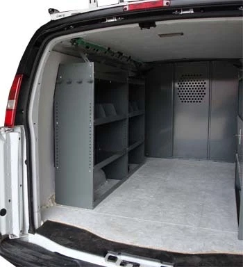 Van Shelving Storage Package Set of 2 Full Size Van GM Savana, Chevy Express NEW Foto 1 de 4