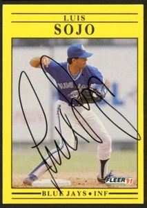 Luis Sojo #184 signed autograph auto 1991 Fleer Baseball Trading Card - Picture 1 of 1