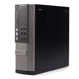 Dell OptiPlex Desktop Computer SFF Intel i3 8GB RAM 250GB HD Windows 10 PC Wi-Fi - Picture 1 of 5