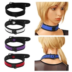 Collar Neck Harness Soft Neoprene Adjustable Padded Choker with Metal D-Ring A - Picture 1 of 37