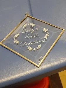 Baby’s First Christmas Diamond Shaped Ornament – Frosted Acrylic Keepsake!  - Picture 1 of 4