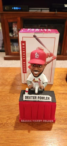 St Louis Cardinals Dexter Fowler Season Ticket Holder Bobblehead With Voice Chip Cover