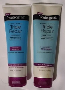 Pack of 2 Neutrogena Professional Triple Repair Shampoo & Conditioner 8.5 fl oz - Picture 1 of 13