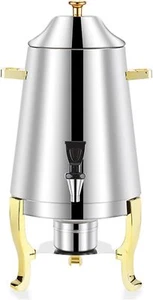 3.5 Gallon Hot/Cold Beverage Dispenser, Stainless Steel Coffee Urn Chafer, 13L - Picture 1 of 7