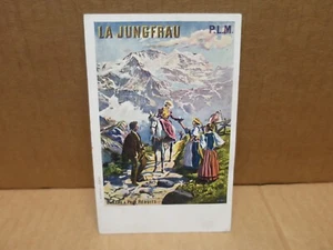 CHEMIN DE FER PLM LA JUNGFRAU carte postale illustrée affiche en réduction - Picture 1 of 2
