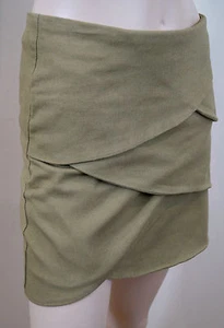 JOSEPH Women's Brown Cotton Stretch Layered Front Short Mini Skirt UK8; FR36 - Picture 1 of 5