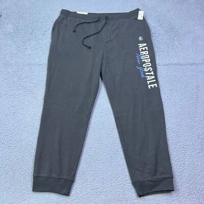 NUEVO Aeropostale New York Jogger Pantalones de chándal para hombre 2XL Gris Antiguo Laño Polar Pantalón Foto 1 de 4