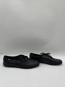 Keds Champion Oxford Leather Sneaker Black Size 9.5 - Picture 1 of 5