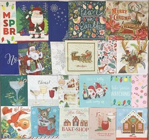 Lot of 22 Christmas Decoupage Paper Napkins Classic Retro Santa Vintage - Picture 1 of 7