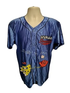 Universal Studios Spongebob Sluggerpants 13 Kids Large Blue Jersey - Picture 1 of 11