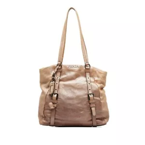 PRADA Gradient Shoulder Bag Carrying Case BR4052 Beige Brown Leather Women's Used - Picture 1 of 12