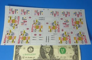 Brand ? CLEAR WATERSLIDE DECALS 1:24 1:24 Vintage NASCAR SPONSORS Goodyear ETC. - Picture 1 of 1