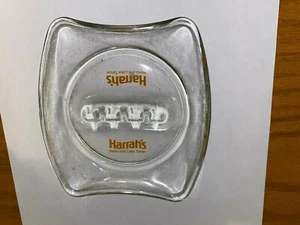 Vintage Harrahs Reno Tahoe Glass Ashtray measures apx. 5p for   - Picture 1 of 1