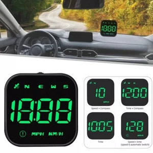 Auto Digitale GPS HUD Tachimetro Head Up Display MPH KMH Bussola Allarme Overspeed - Foto 1 di 14