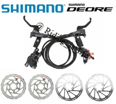 Juego de frenos de disco hidráulicos delanteros y traseros Shimano Deore M6100 MTB 2xRT56/2xCenterline