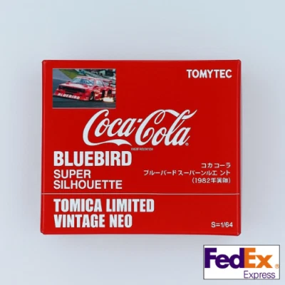 Tomica Limited Vintage Neo Coca-Cola Bluebird Super Silhouette 1982 1/64 Red JPN - Immagine 1 di 4