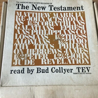 The New Testament 10” Vinyl Records By Bud Collyer American Bible Society - Image 1 of 4