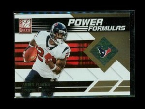 2011 DONRUSS ELITE POWER FORMULAS Chrome Football Card #4 ARIAN FOSTER Texans LE