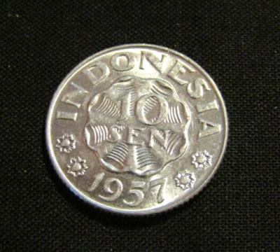Indonesia 1957 10 Sen unc Coin - Image 1 of 4