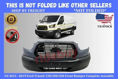 Fit 2015-2019 Ford Transit 150/250/350 Front Bumper Complete Assembly F1000707-B Foto 1 de 4