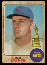 1968 Topps Venezuelan #45 Tom Seaver New York Mets Pr (glue) Crease Free