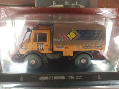 Die cast 1/43 Modellino Camion Truck Mercedes Unimog Paris-Dakar 1984 de Agostin - Immagine 1 di 4