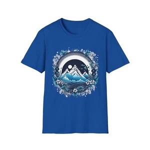Mountain Landscape Graphic T-Shirt - Unisex Adventure Tee, Nature Lover's Gift - Picture 1 of 25