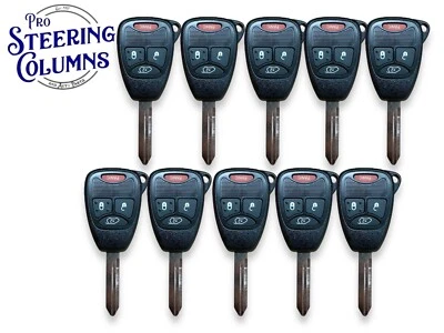 Chrysler Dodge Jeep 4Btn Remoto Llave Carcasa Estuche Reparación Nuevo OHT692427AA (Paquete de 10) Foto 1 de 4