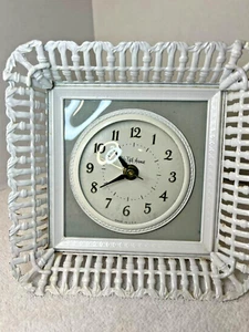 Saks Fifth Avenue Clock White Clock works, part of back/case missing - Picture 1 of 10