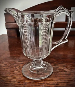 Rare Excellent Antique EAPG 1888 Cobb Small Pitcher/Creamer - Richards & Hartley - Picture 1 of 4