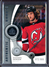2021-22 SP Game Used '05-06 Retro Rookies #R23 Dawson Mercer 872/999