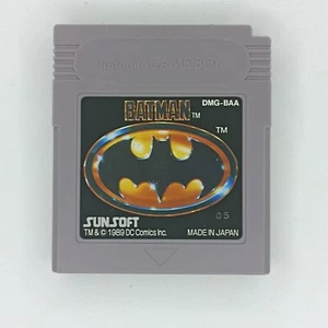 Batman Nintendo Game Boy DMG-BAA Cartridge Only Japanese Sunsoft 1989 - Bild 1 von 6