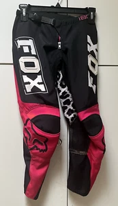Fox Racing Girl's 180 Pants Size 8 Pink & Leopard preowned - Picture 1 of 6