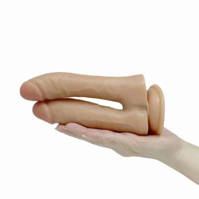 Realistic Double Penetration Penetrator DP G Spot Anal Dildo Dong Cock - Image 1 of 4