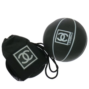 Authentic CHANEL CC Logos Basketball with Bag Black Vintage JT06183 - Picture 1 of 11