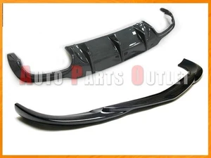 2012-2014 W204 C250 C300 C350 2Dr/4Dr Carbon Fiber Rear Diffuser + Front Lip - Picture 1 of 3