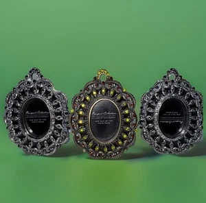 Two’s Company Miniature Jeweled Picture Frames Rhinestones 3” - Picture 1 of 6