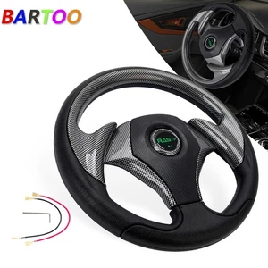 12.5" Carbon Fiber Golf Cart Steering Wheel For EZGO TXT RXV Yamaha and Club Car - Picture 1 of 9