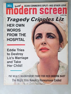 Modern Screen - Movie Fan Magazine - June 1965 Liz Taylor Foto 1 de 2