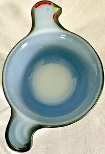 Glasbake Hen-on-Nest Style Chicken Bowl – 7” Black Milk Glass, Made in USA - Picture 1 of 14