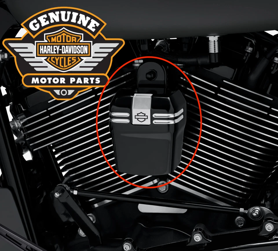Оригинальная черная контрастная крышка гудка для машины Harley 93-24 Dyna Softail Touring - Изображение 1 из 4