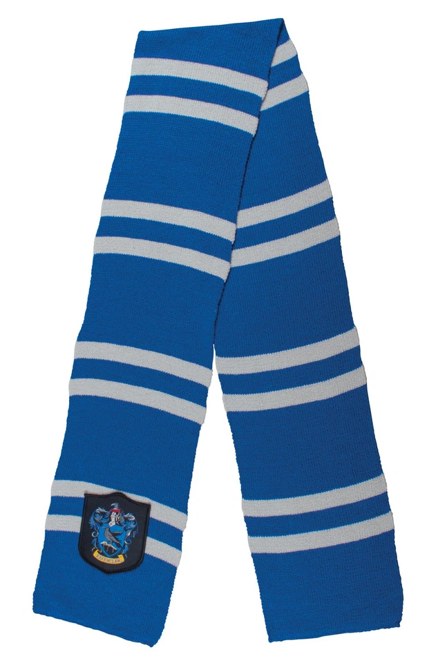 Harry Potter Ravenclaw Blue & Gray Knit Scarf Costume Accessory Dg108179