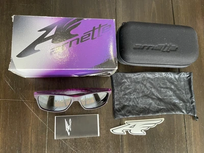 GAFAS DE SOL ARNETTE SLICKSTER PARA HOMBRE TINTA BORROSA PÚRPURA AN4185-2187/87 con FUNDA Foto 1 de 4