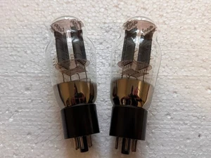 2x 5C3S / 5U4G Silver Plate Vintage Kenotron Gleichrichterröhren / Neu - Bild 1 von 5