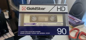 GoldStar HD90 Leere Audiokassette Tape Rohling Normal Type I Position (VERSIEGELT) - Bild 1 von 7
