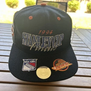 Neu mit Etikett Vintage #1 Apparel New York Rangers 1994 Stanley Cup Finale Druckknopflasche Mütze - Bild 1 von 12