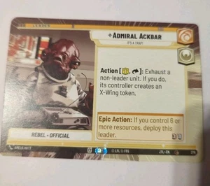 Star Wars Unlimited - Admiral Ackbar Hyperspace 278 - Imagen 1 de 2