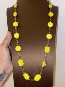 Kate Spade NY Yellow Station Necklace  Goldtone - Picture 1 of 4